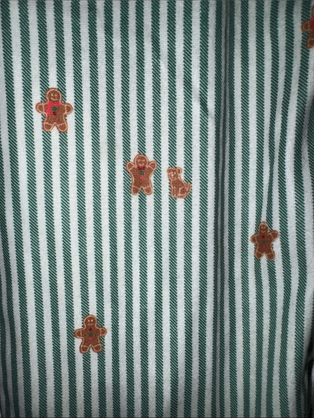 Wondershop Mint Green & White Striped Pajama Set with Orange Star Print